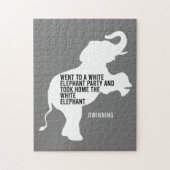 Took Home White Elephant Funny ジグソーパズル (縦)