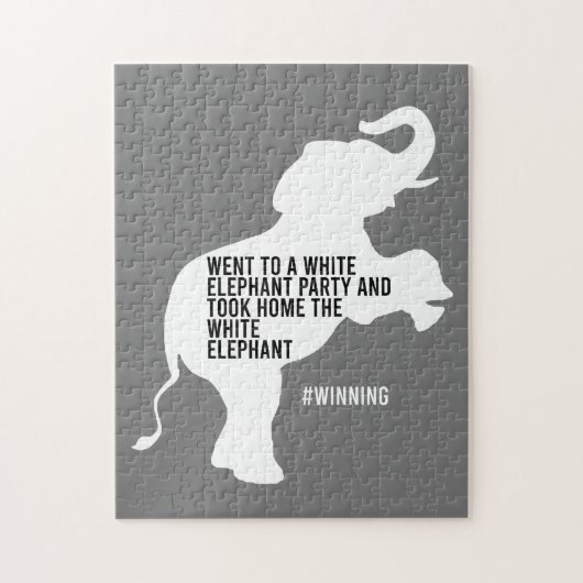 Took Home White Elephant Funny ジグソーパズル (縦)