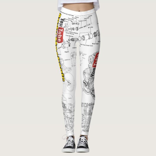 Tool Girlレギンス-回路図 レギンス (正面)