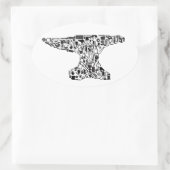 Tool-O-Rama Anvil楕円シール 楕円形シール (バッグ)