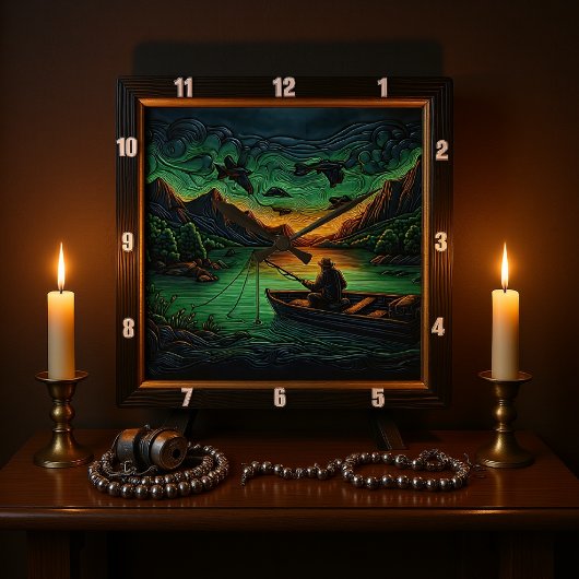 Tooled Outdoorsman スクエア壁時計