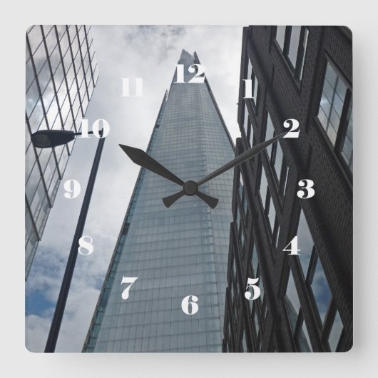 Tooley通りを見上げて スクエア壁時計 (正面)