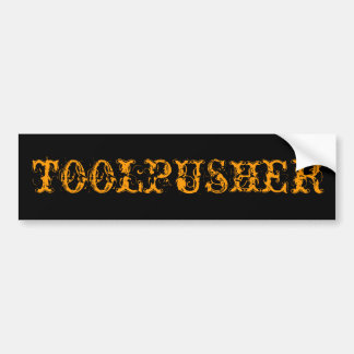 TOOLPUSHER バンパーステッカー