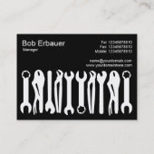 Tools of the Trade (Chubby) – ホワイト・オン・ブラック 名刺 (裏面)