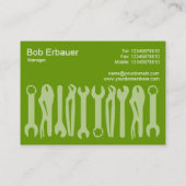 Tools of the Trade (Chubby) - Shades of Green 名刺 (裏面)