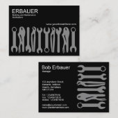 Tools of the Trade (Chubby v2) – ブラック 名刺 (正面/裏面)