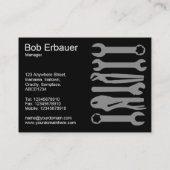 Tools of the Trade (Chubby v2) – ブラック 名刺 (裏面)