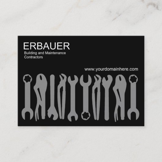 Tools of the Trade (Chubby v2) – ブラック 名刺 (正面)