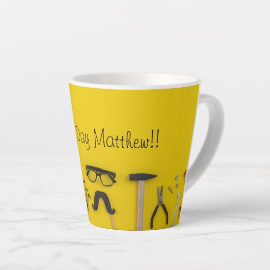 Tools, Screws, and a Good Coffee カフェラテマグ (右アングル)