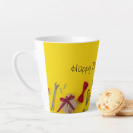 Tools, Screws, and a Good Coffee カフェラテマグ