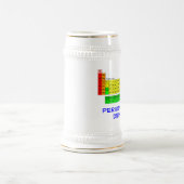 Toolshedの実験室による周期表ビールステイン ビールジョッキ (中央)
