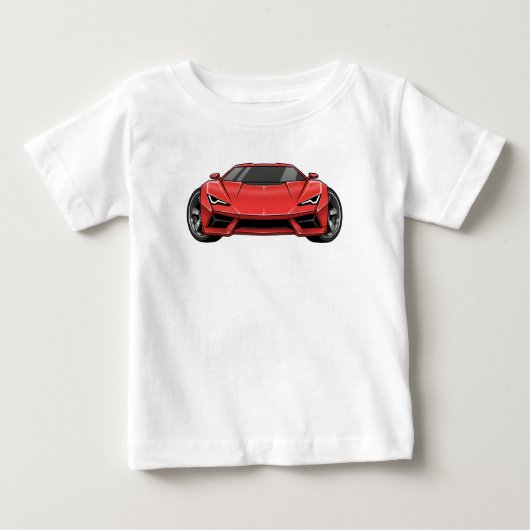 Toon Car Style ベビーTシャツ (正面)