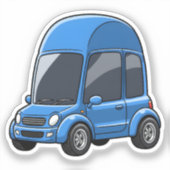 Toon Car with Arched Roof Lines シール (正面)