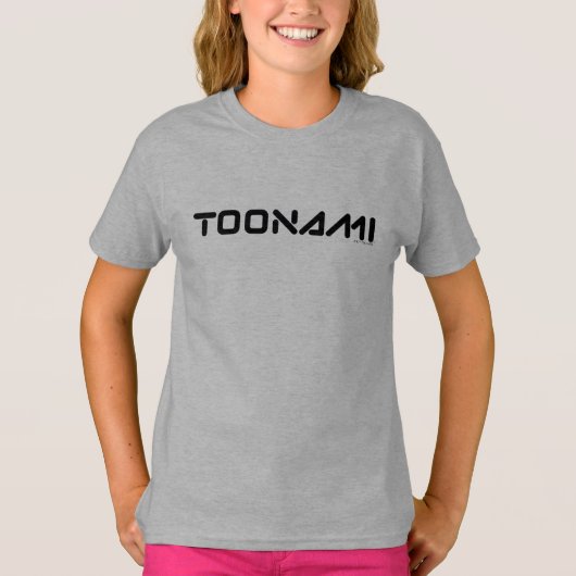 Toonamiデジタルフォントロゴ Tシャツ (正面)
