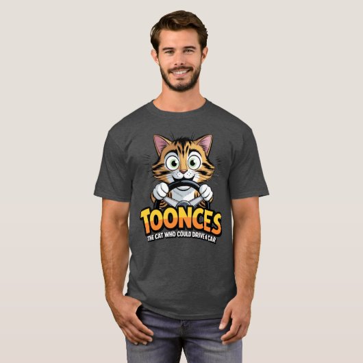 Toonces - The Driving Cat Tシャツ (正面フル)