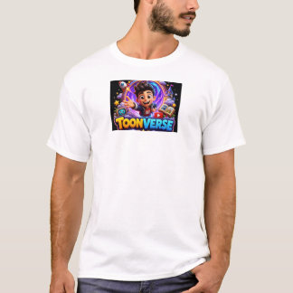 ToonVerse - AI カートゥーン キャラクター & クリエイティブ キッズ Tシャツ