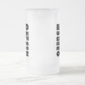 TooSober Bold Typography Frosted Mug フロストグラスビールジョッキ (中央)