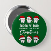 TOOTH BE TOLD デンタルクリスマス 缶バッジ (正面&裏面)