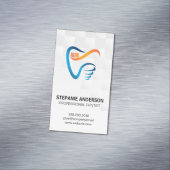Tooth Brush and Tooth Logo | Dental マグネット名刺 (インサイチュ)