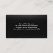 Tooth Doctorロゴ | QRコード |黒のパターン 名刺 (裏面)