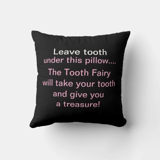 Tooth Fairy Pillow クッション (裏面)
