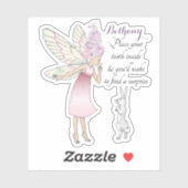 Tooth Fairy Poem Kids Personalised Label シール (シート)