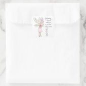 Tooth Fairy Poem Kids Personalised Label スクエアシール (バッグ)