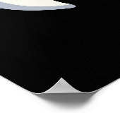 Tooth-gether Funny Tooth Pun Dark BG ポスター (角)