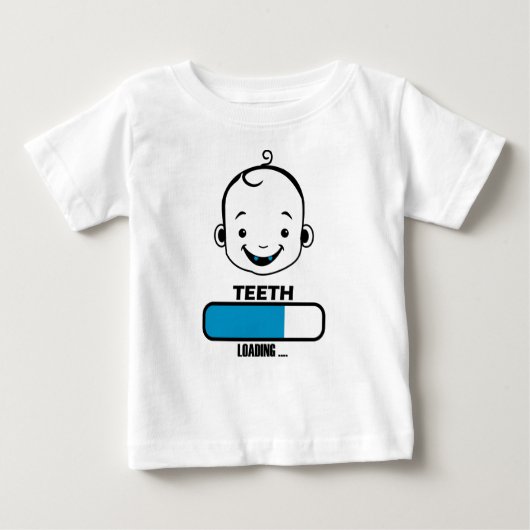 tooth loaded first lost baby child funny ベビーTシャツ (正面)