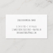 Tooth Whitening Dental 名刺 (裏面)