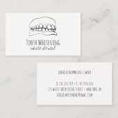 Tooth Whitening Dental 名刺 (正面/裏面)