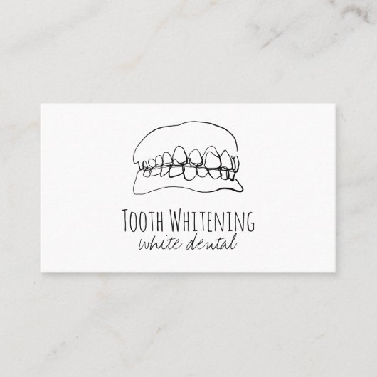 Tooth Whitening Dental 名刺 (正面)
