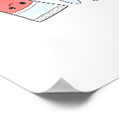 Toothbrush Party Kids Bathroom Wall Art ポスター (角)