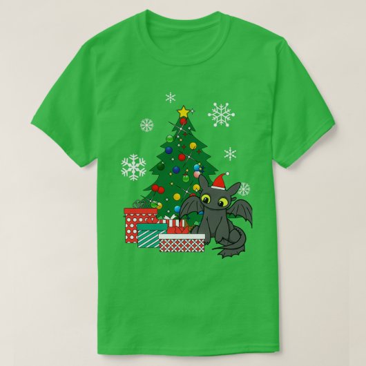Toothless Around The Christmas Tシャツ (デザイン正面)