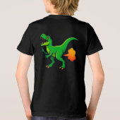 Tootin' T-Rex Funny Dino Fart トライブレンドＴシャツ (裏面)