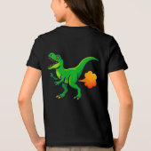 Tootin' T-Rex Funny Dino Fart トライブレンドＴシャツ (裏面)