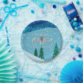 TOPスキーの女の子と混乱しない ペーパープレート (パーティー)