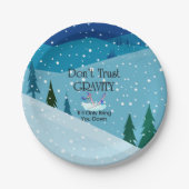 TOPスキーユーモア ペーパープレート (正面)