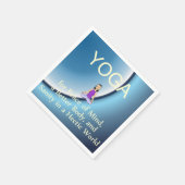 TOPヨガスローガン スタンダードカクテルナプキン (角)