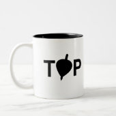 TOPラベル ツートーンマグカップ (左)