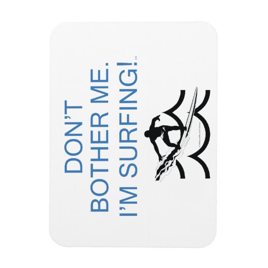 TOP気にしない私はサーフィン マグネット (縦)