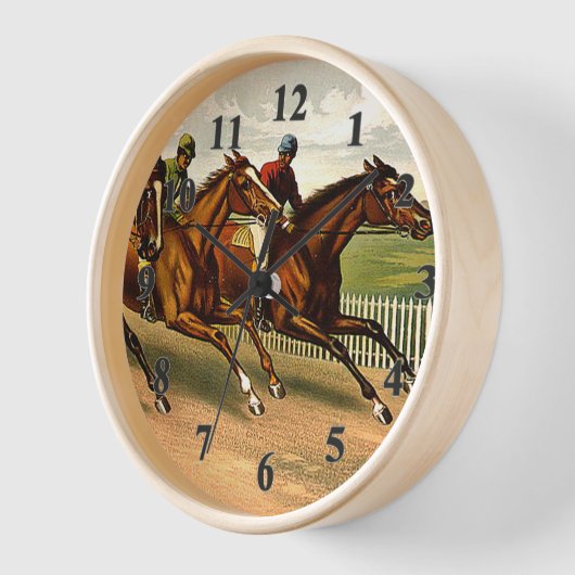 TOP競馬は私の人生 壁時計 (傾斜)