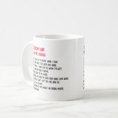 Top10私があなたは別れを悲しむ理由離れTop10 コーヒーマグカップ (正面左)