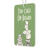 Top おもしろい Chef Cartoon.ケーキメーカー カーエアーフレッシュナー (左)