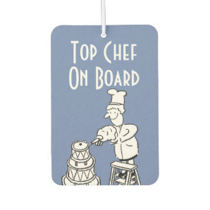 Top おもしろい Chef Cartoon on an カーエアーフレッシュナー