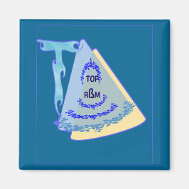 TOP_モダンBLUE_SOかわいい マグネット