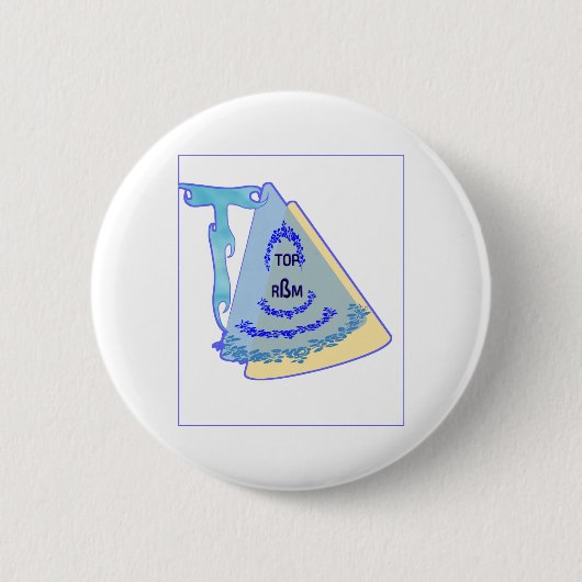 TOP_モダンBLUE_SOかわいい 缶バッジ (正面)