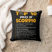 Top 10 Rules of Scorpio Birthday Gifts クッション (ブランケット)