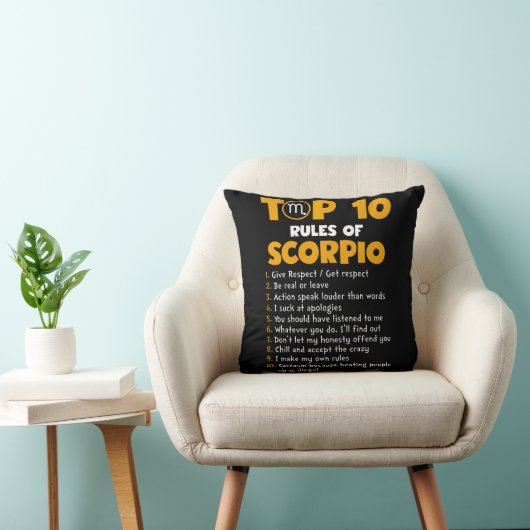 Top 10 Rules of Scorpio Birthday Gifts クッション (椅子)