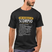 Top 10 Rules Scorpio Horoscope Birthday Tシャツ (正面)